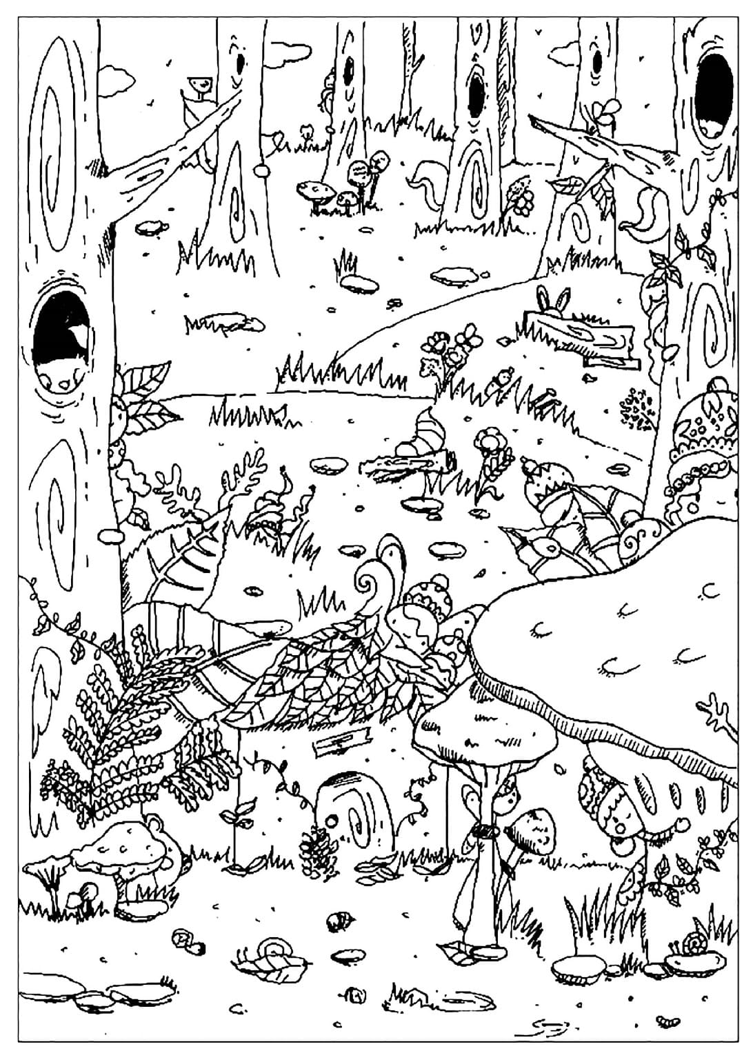 Raskrasil.com-Forest-Coloring-Pages-9