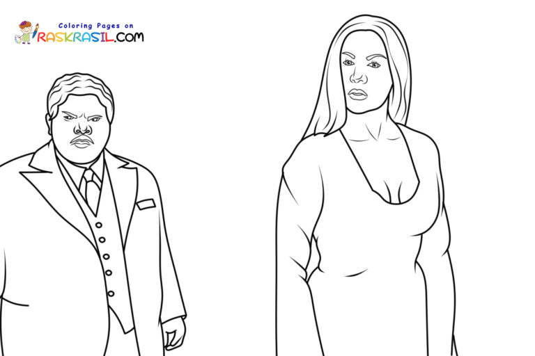 Coloriage La Famille Addams à imprimer