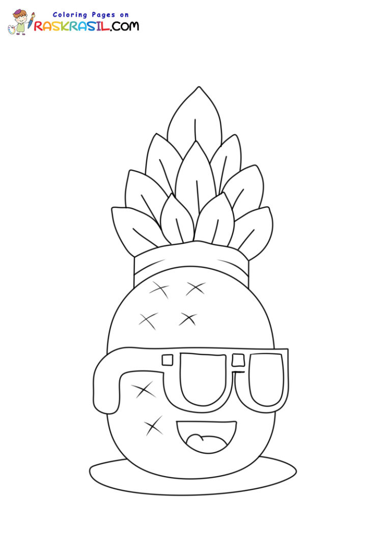 Dibujos de Piña para Colorear