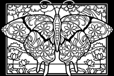 Stained Glass Coloring Pages