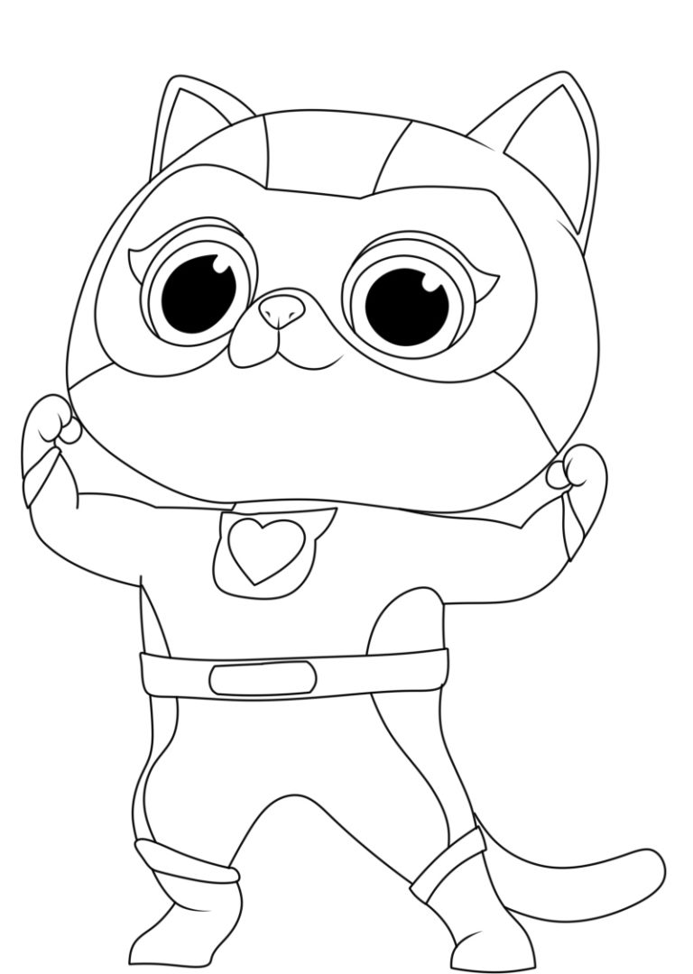 SuperKitties Coloring Pages SuperKitties Coloring Pages