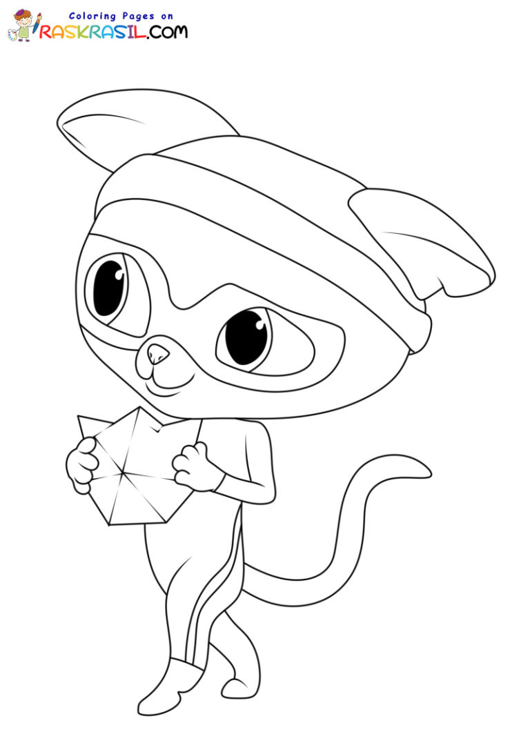 SuperKitties Coloring Pages