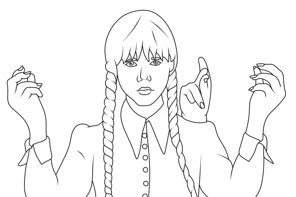 Addams Family Coloring Pages