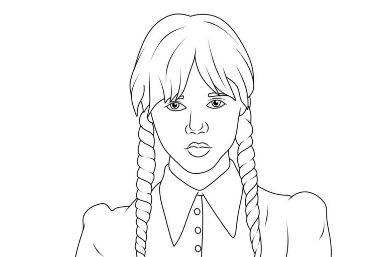 Coloriage La Famille Addams à imprimer
