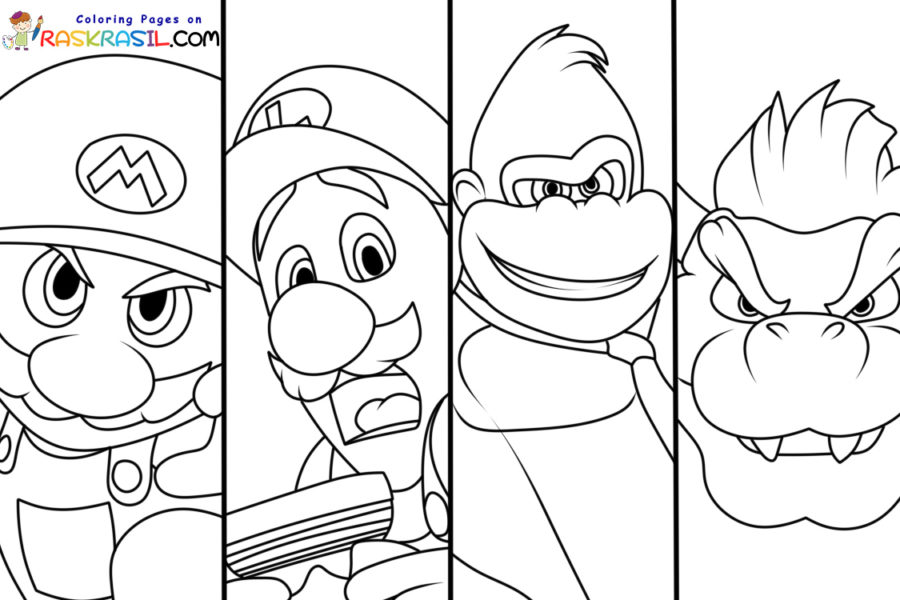 Coloriage Super Mario Bros. le film à imprimer