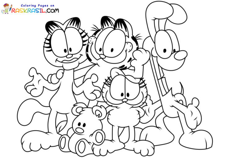 Dibujos De Garfield Para Colorear Dibujos De Garfield Para Colorear