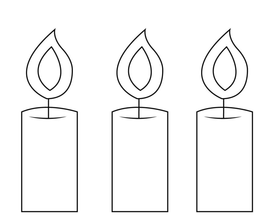 Ausmalbilder Kerze | Kostenlos Malvorlagen zum Ausdrucken