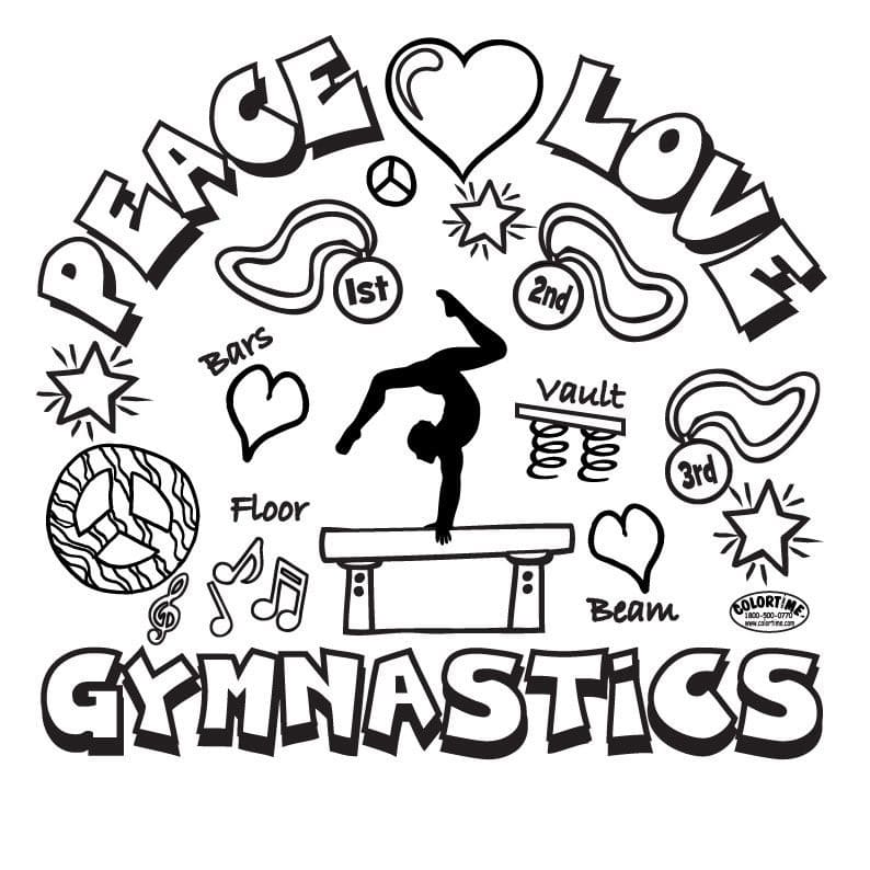 Gymnastics Coloring Pages