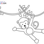 Raskrasil.com-Coloring-Pages-Jungle-Animals-Monkey-on-a-liana