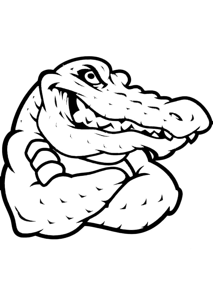  Ausmalbilder Krokodil 