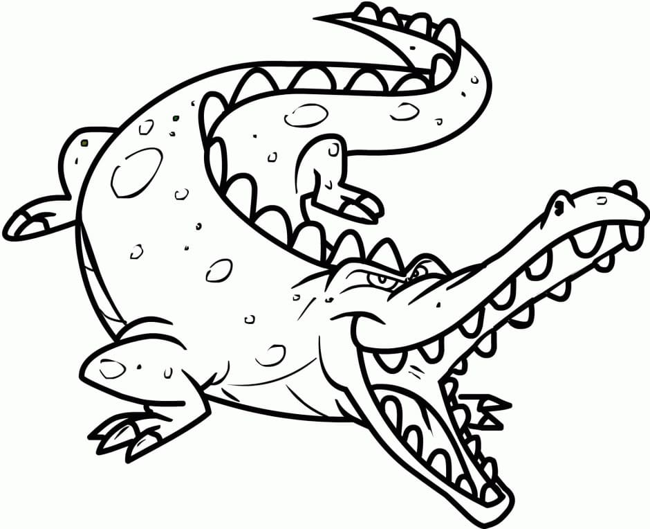 Desenhos de Crocodilo para Colorir