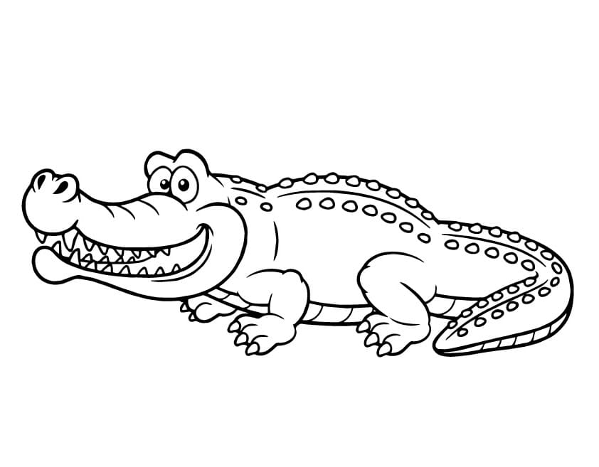 Coloriage Crocodile à imprimer