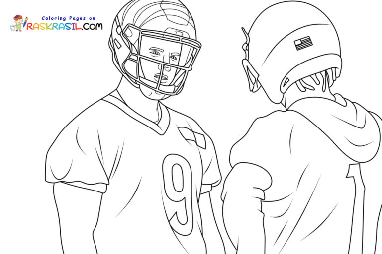 Joe Burrow Coloring Pages