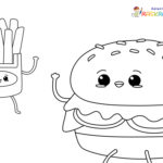 Raskrasil.com-Kawaii-Hamburger-Coloring-Pages