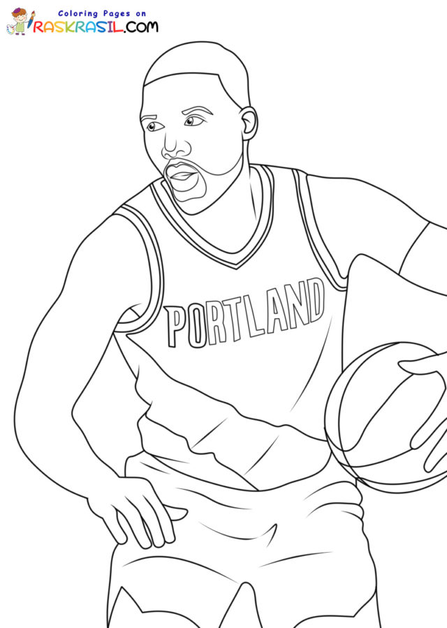 Dibujos de NBA para Colorear