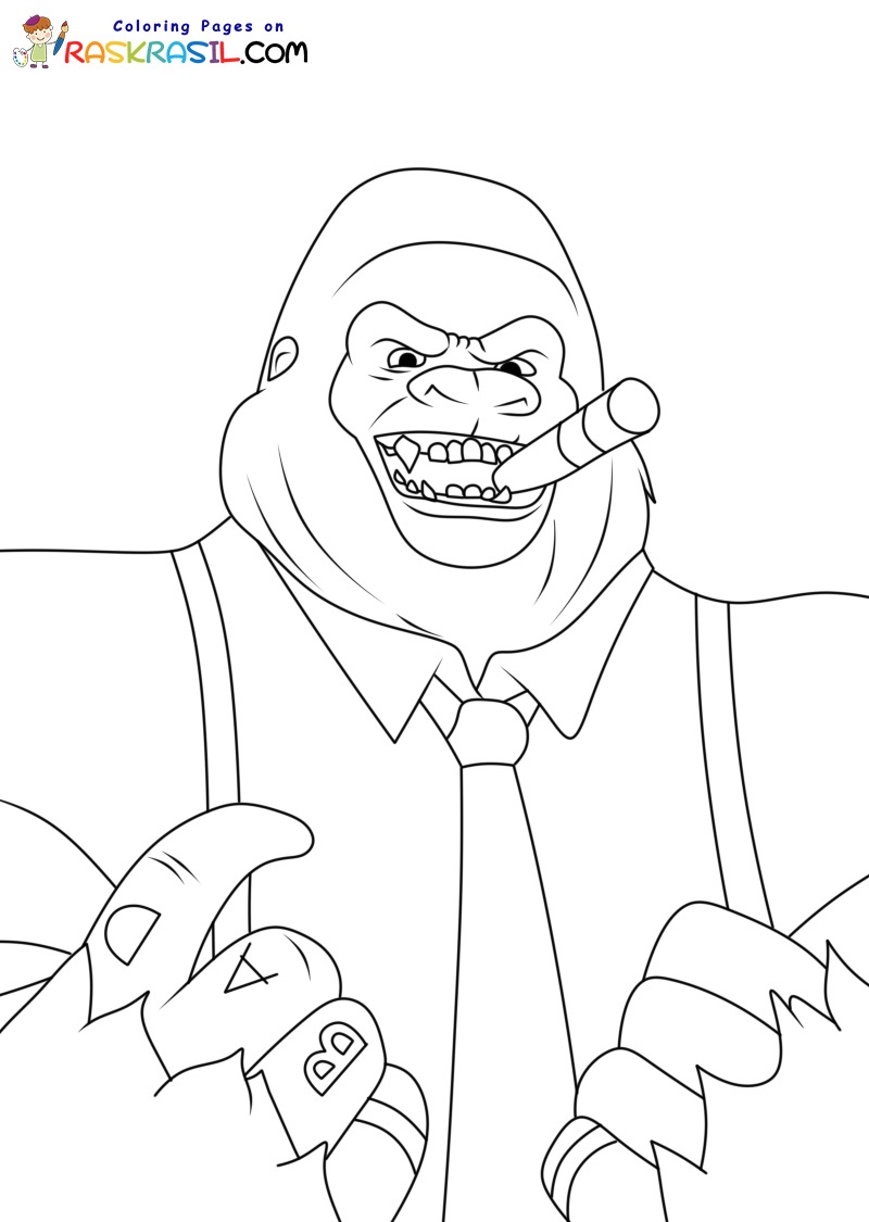 Raskrasil.com-New-Coloring-Pages-Gorilla-2