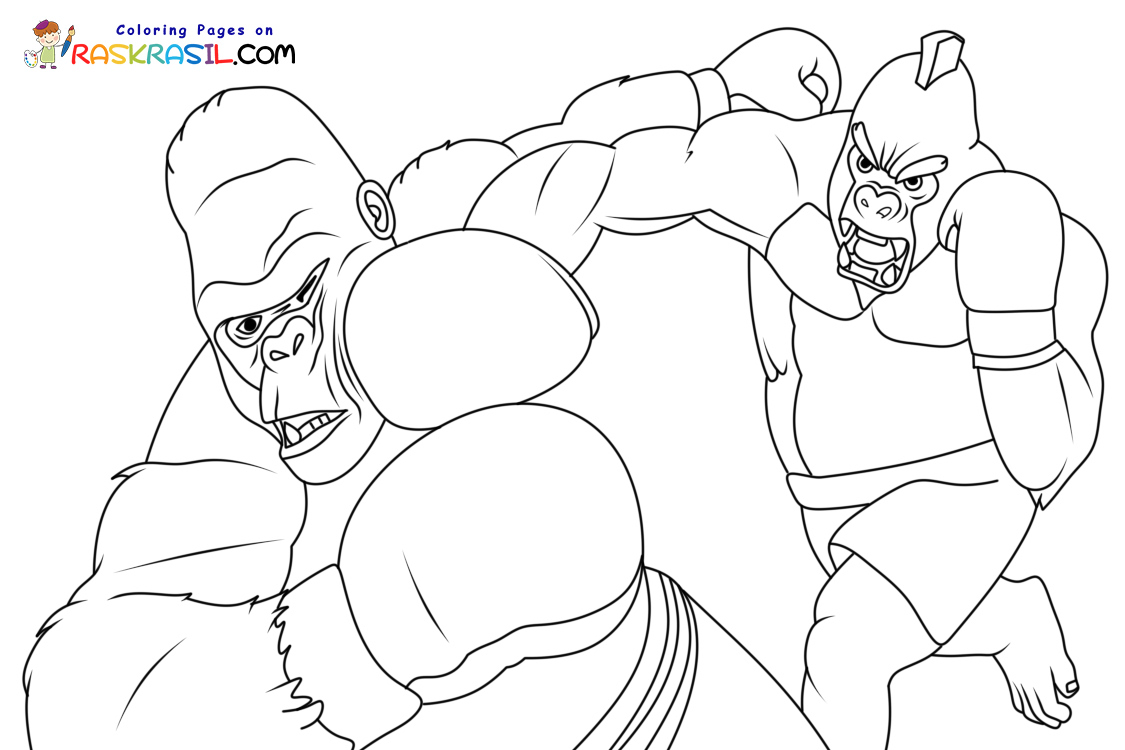 Raskrasil.com-New-Coloring-Pages-Gorilla-6