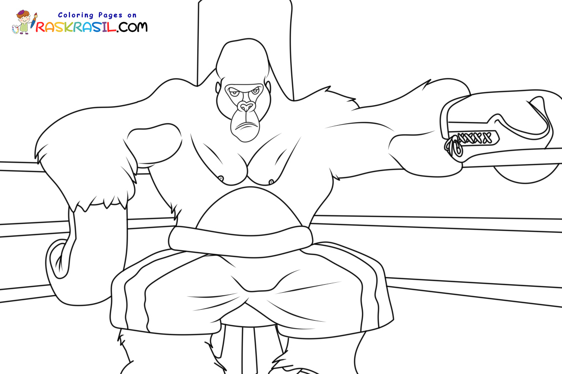 Raskrasil.com-New-Coloring-Pages-Gorilla-7