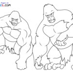 Raskrasil.com-New-Coloring-Pages-Gorilla-9