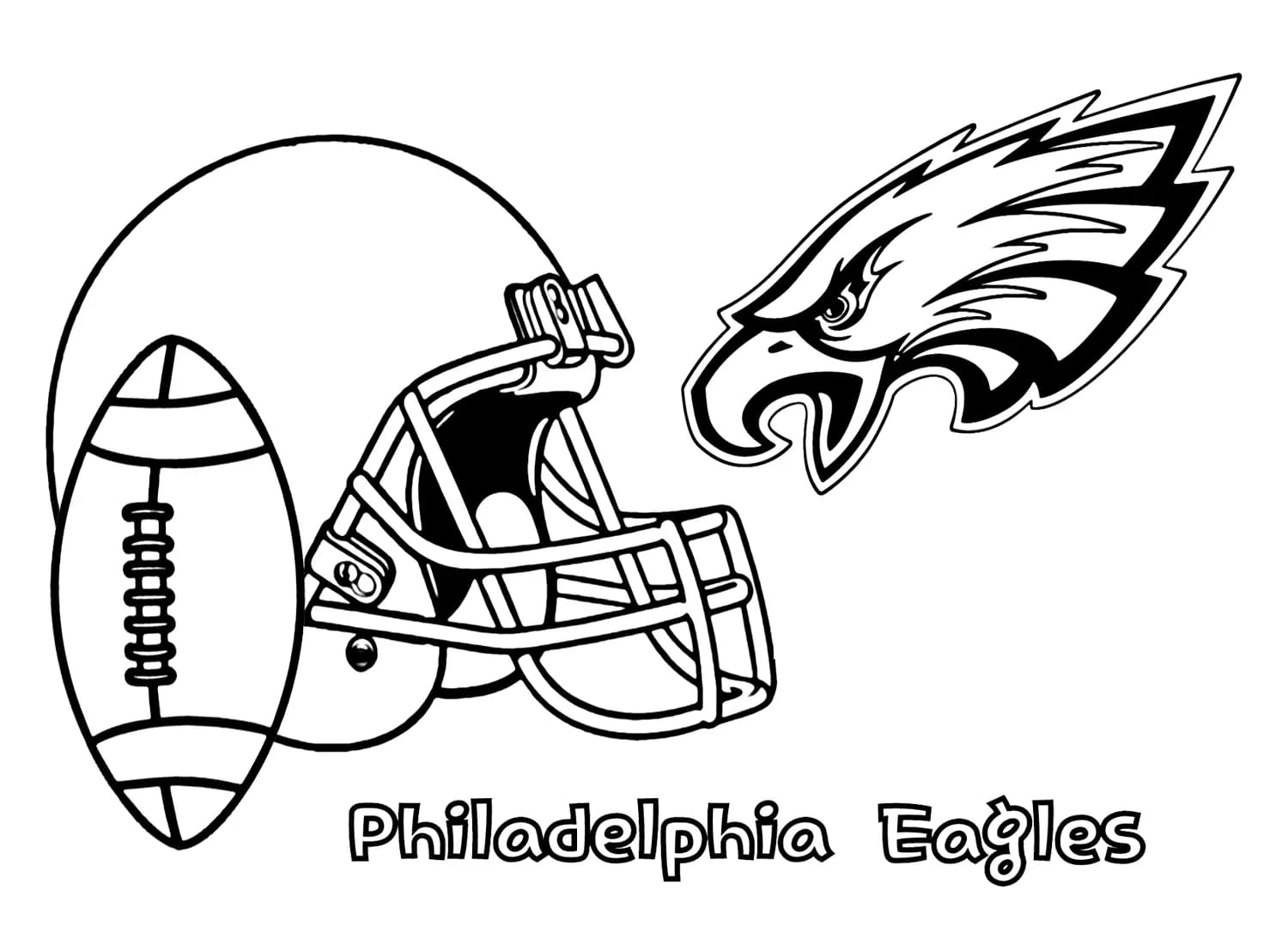 Philadelphia Eagles Coloring Pages