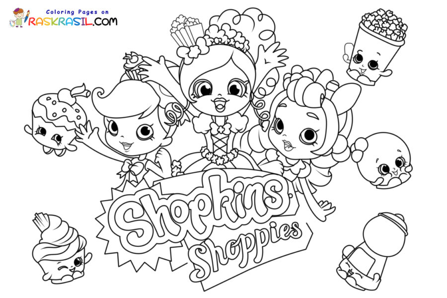 Shopkins Donut Coloring Pages 2025 Shopkins Donut Coloring Pages 2025