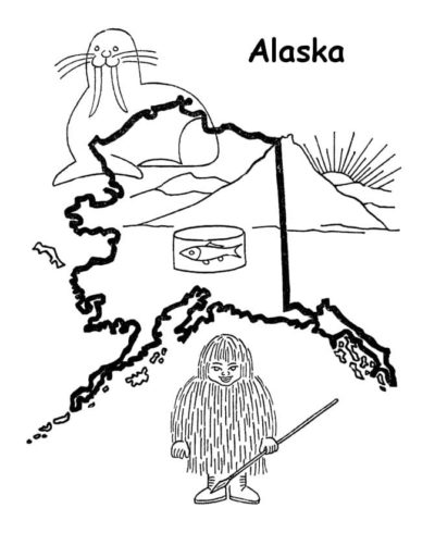 Alaska Coloring Pages