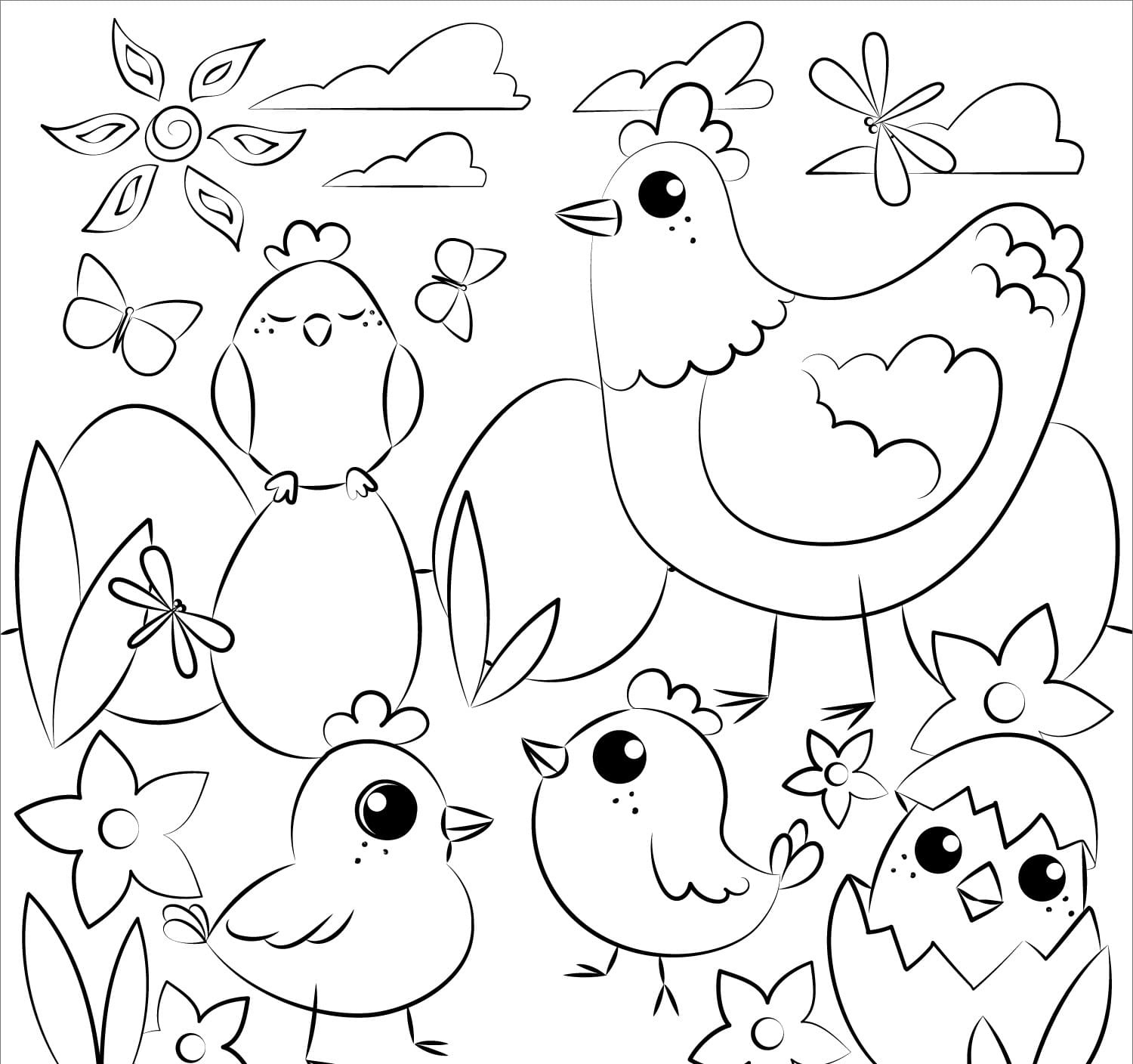 Raskrasil.com-Chicken-Coloring-Pages-1