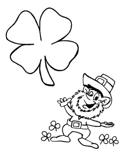 Clover Coloring Pages