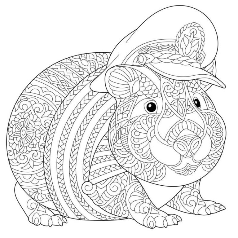 Capybara Coloring Pages | Free Printables