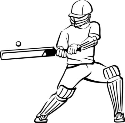 Cricket Game Coloring Pages