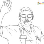 Raskrasil.com-Coloring-Pages-Cricket-Game-Shahid-Afridi
