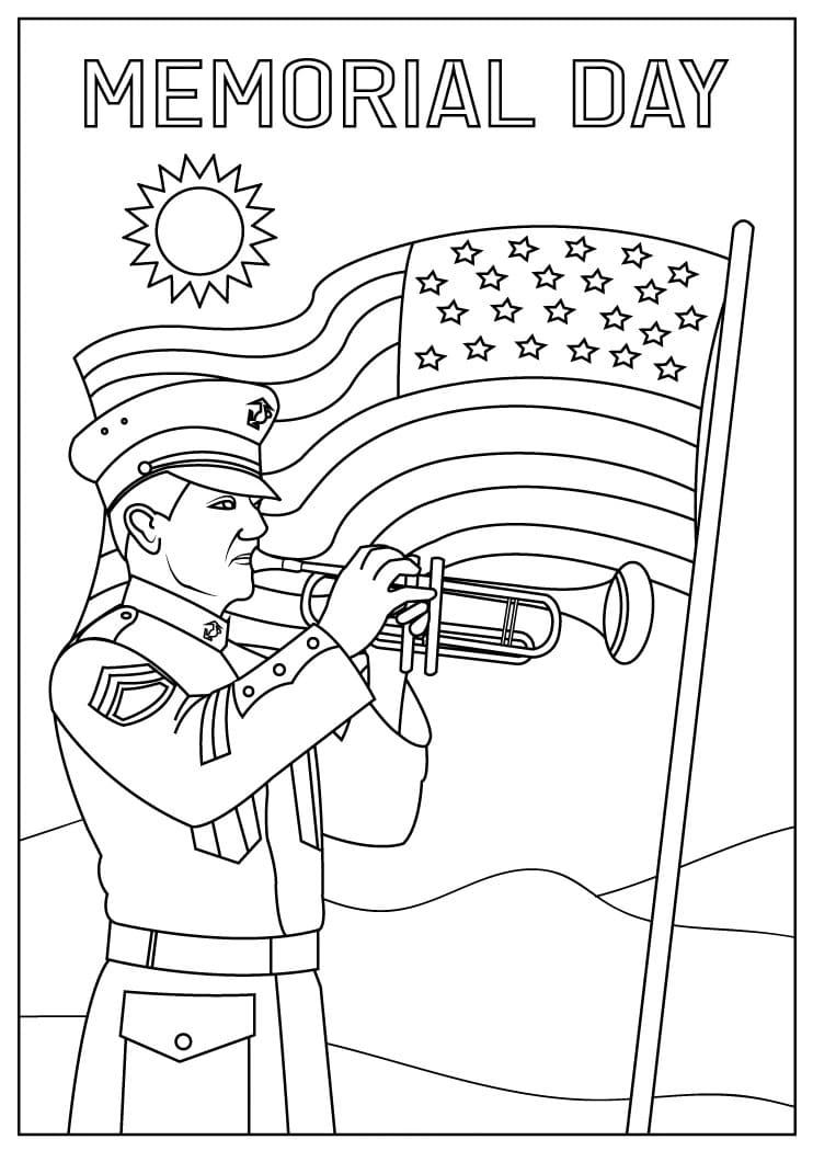 Memorial Day Coloring Pages Memorial Day Coloring Pages