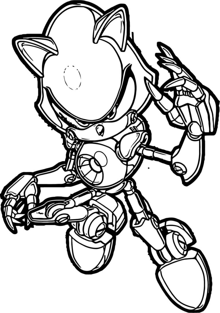 Dibujos De Metal Sonic Para Colorear Dibujos De Metal Sonic Para Colorear