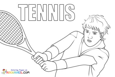 Tennis Coloring Pages