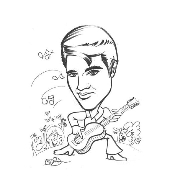 Elvis Coloring Pages
