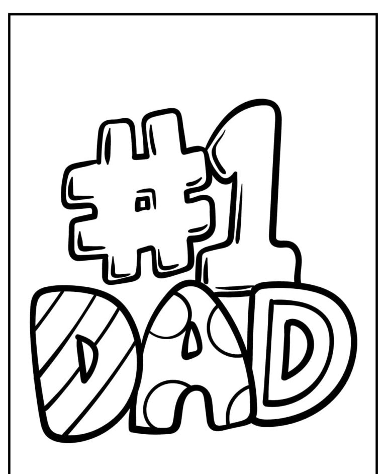 Father's Day Coloring Pages