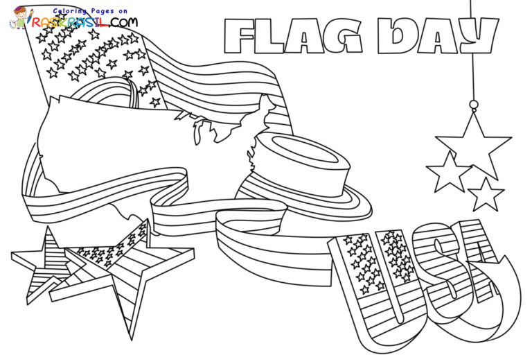 Flag Day Coloring Pages