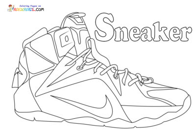 Sneaker Coloring Pages