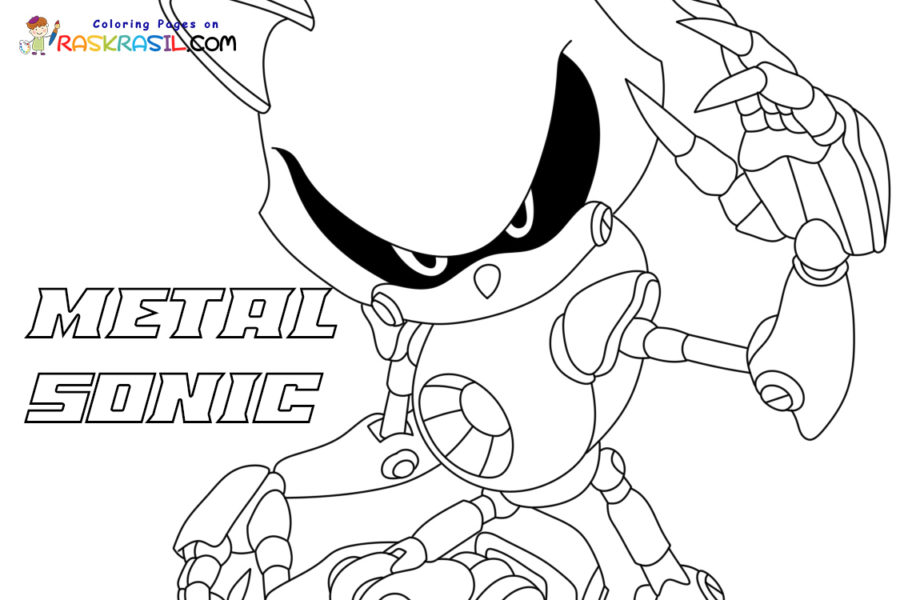 Desenhos de Metal Sonic 2 para Colorir e Imprimir 