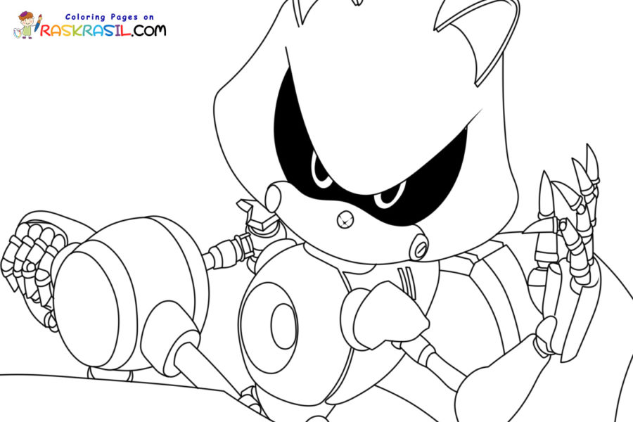 Metal Sonic Coloring Pages