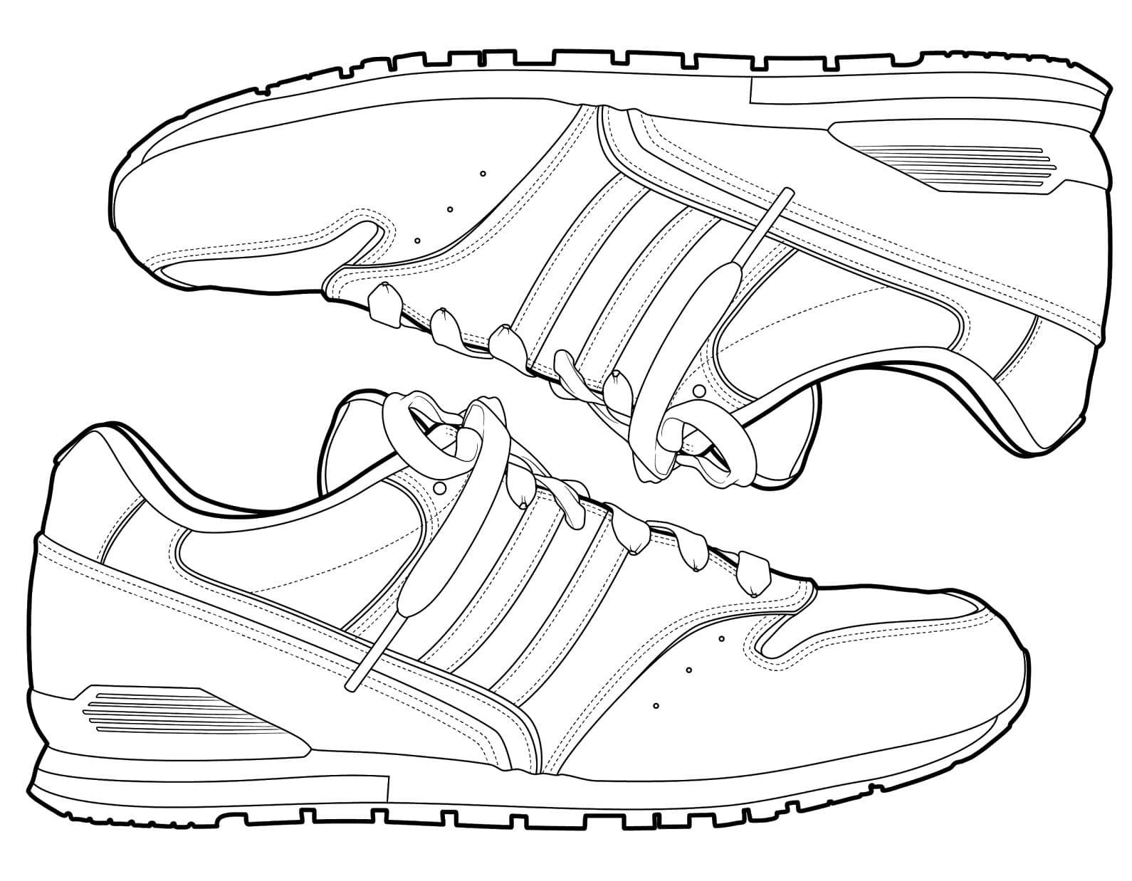 Raskrasil.com-Sneaker-Coloting-Pages-1