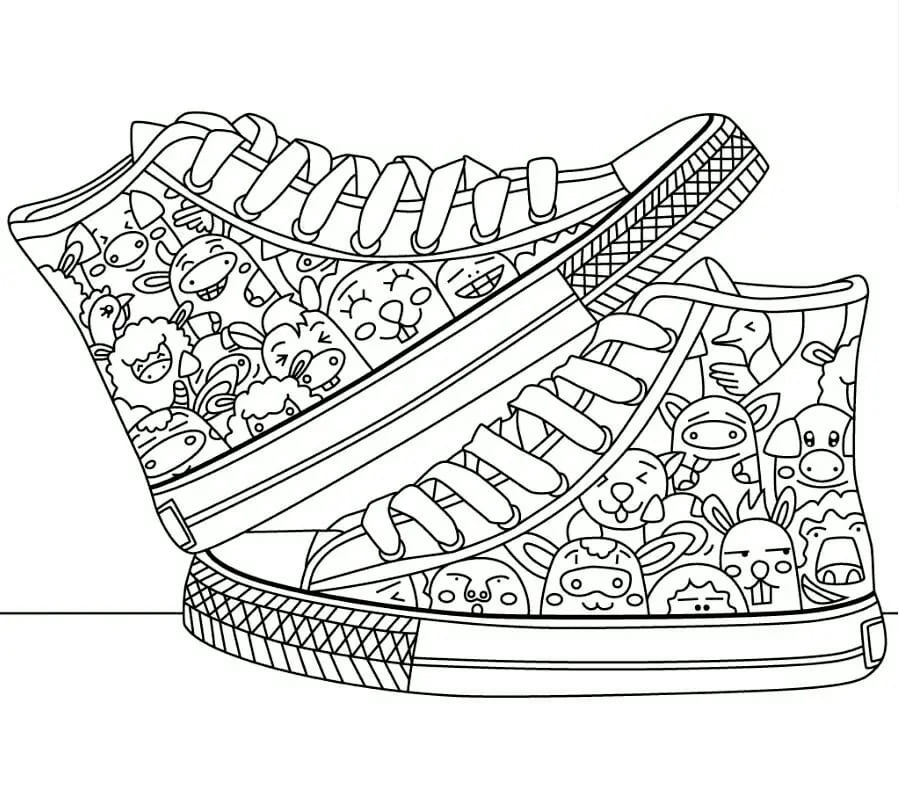 Raskrasil.com-Sneaker-Coloting-Pages-12