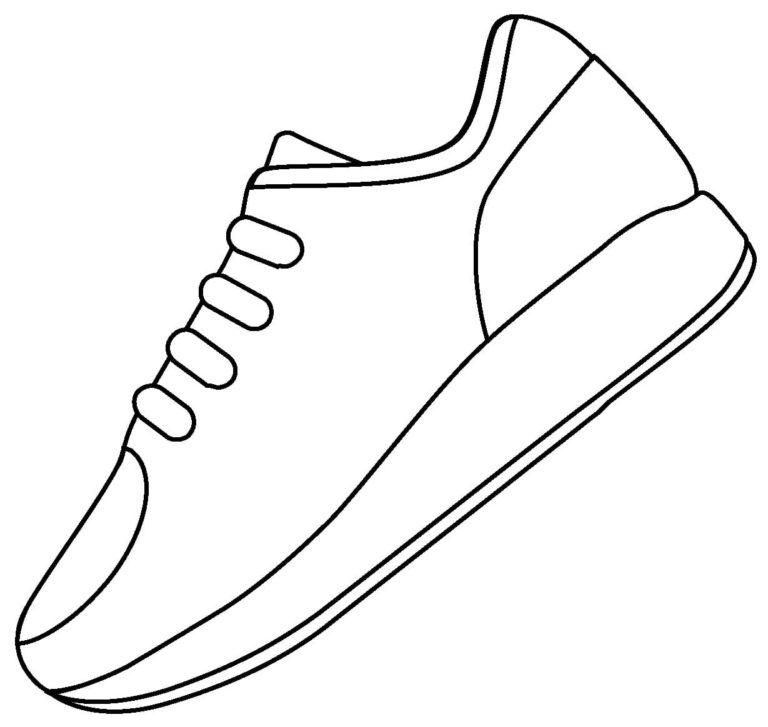 Desenhos de Tênis para Colorir