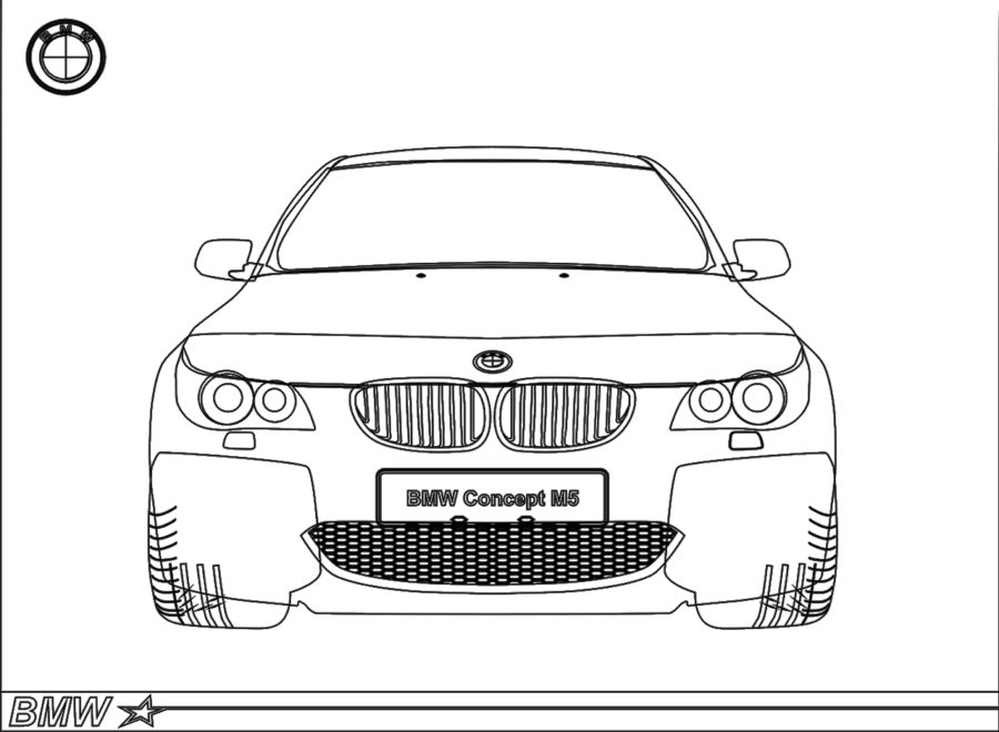 Dibujos de BMW para Colorear