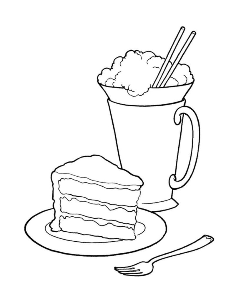 Dibujos de Postre para Colorear