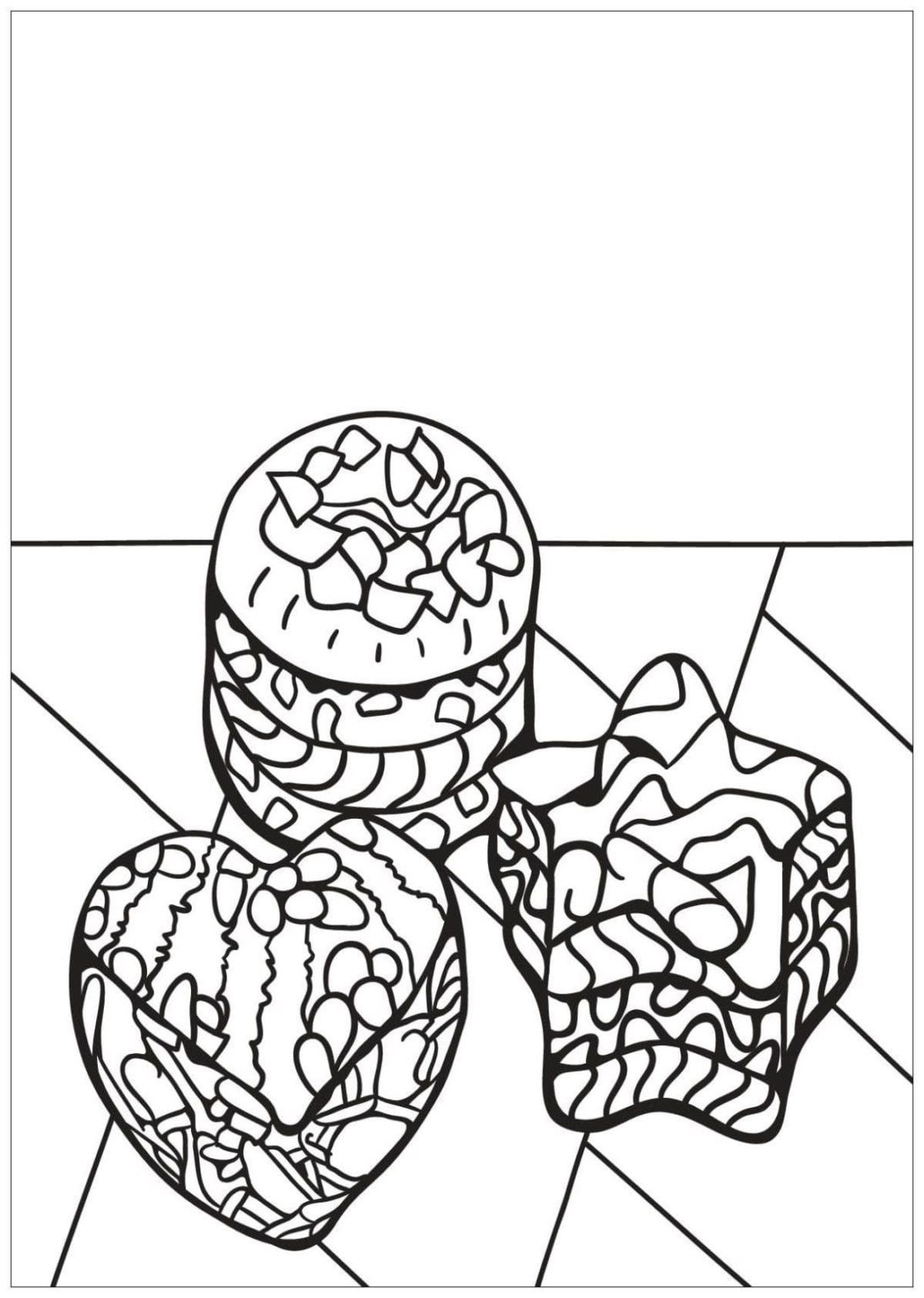 Dibujos de Postre para Colorear