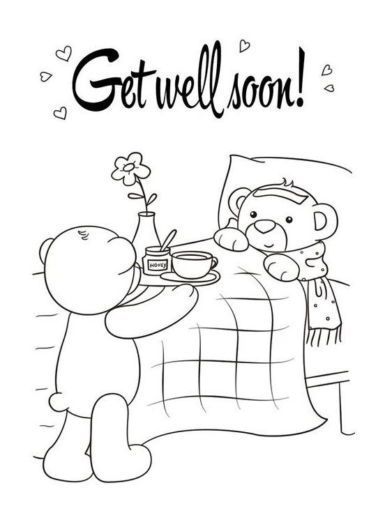 Hope You Feel Better Mom Coloring Pages