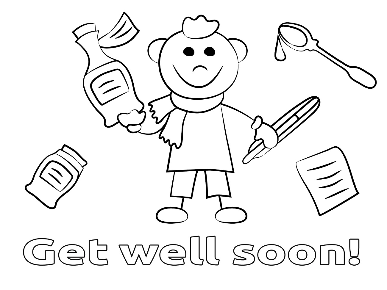 Get Well Soon Coloring Pages