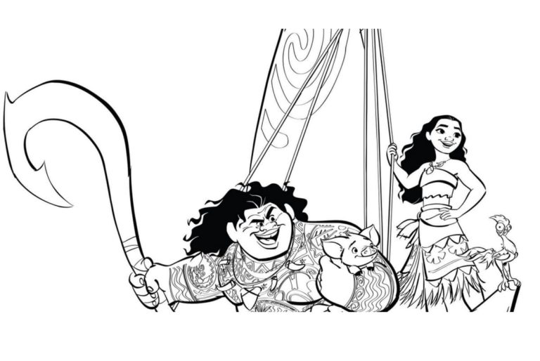dibujos-de-vaiana-para-colorear