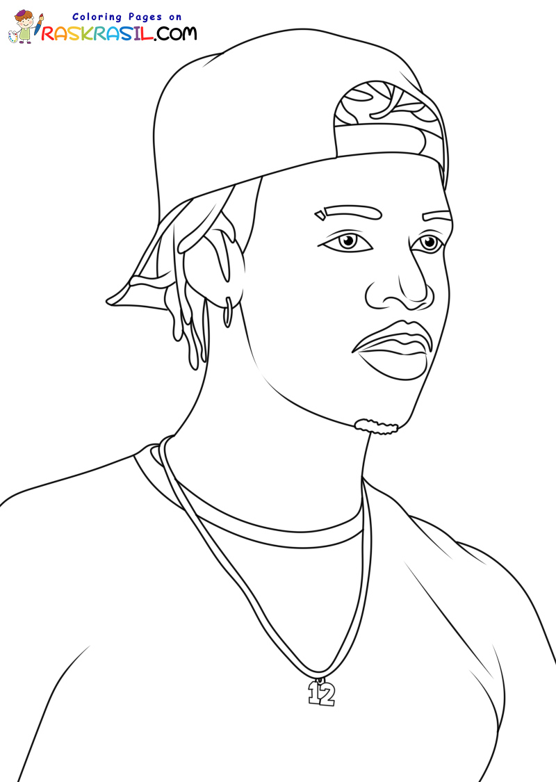 Ja Morant Coloring Pages